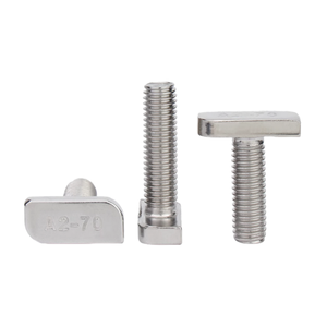 Edelstahl-Aluminium-T-Bolzen des Herstellers Din186 Din261 Verzinkter <span class=keywords><strong>M6</strong></span>-Hammerbolzen mit glatter T-Kopf-Schraube - Product Image 3