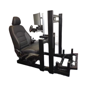 Simucupe <span class=keywords><strong>Formula</strong></span> Sim Racing Cockpit, Soporte de Aluminio para <span class=keywords><strong>Simulador</strong></span> de Carreras, Interior/Exterior, con Asiento, Soporte para Teclado y Freno de Mano, para Uso Doméstico - Product Image 2