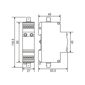 Gran oferta personalización naranja termoplástico 5V/12V/24V/48V/220V 10kA para sistema de vigilancia de seguridad SPD BNC <span class=keywords><strong>Protector</strong></span> contra sobretensiones - Product Image 5