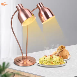 Lámpara de Calor para Alimentos de Acero Inoxidable, Lámpara Eléctrica para Calentar Alimentos, Lámpara de Escritorio para Buffet, Dorada BW222-11 - Product Image 1