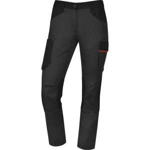 DELTA PLUS - M2PA3STRFGOTM Poliéster/algodón/elastano gris-naranja Mach 2 pantalones de trabajo de mujer PANTALONES DE TRABAJO - Product Image 1