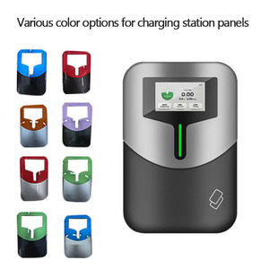 ST-E309 7kW/11kW/22kW Type 2 Contrôle intelligent par application IP65 Écran 4,3 pouces Charge rapide en extérieur Nouvelle station de recharge murale bleue ZSWINNER EV - Product Image 2