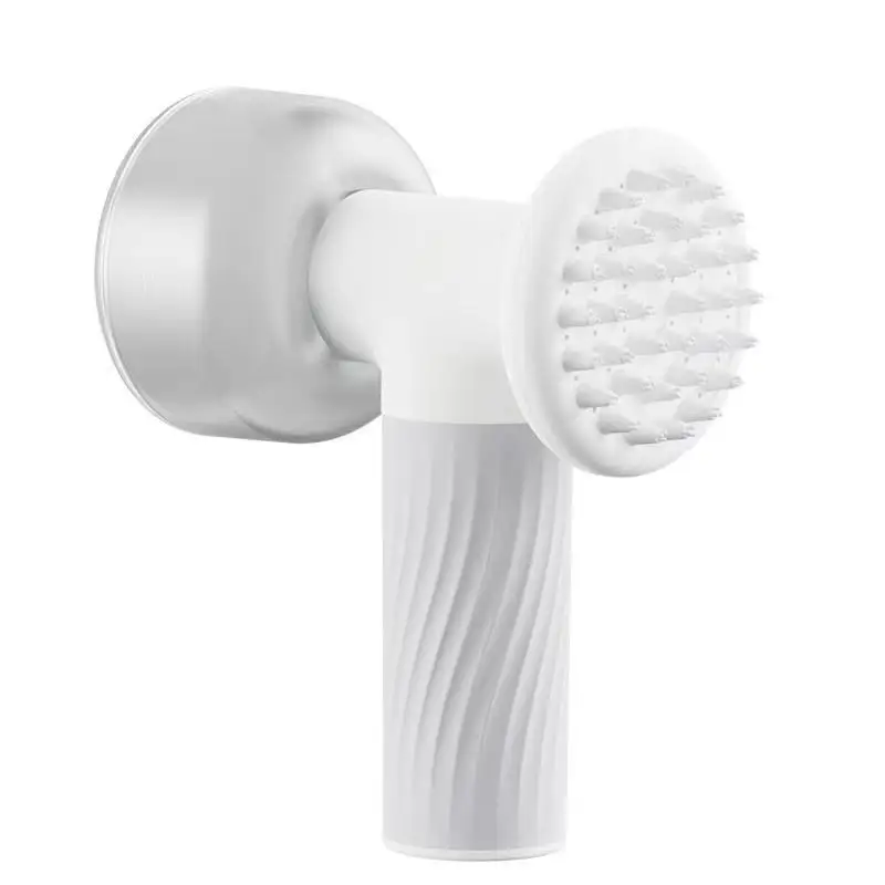 Dog Bath Brush With Soap Dispenser Automatic Foaming Soft Massage Brush Dog Shampoo Brush For Bathing Shower Massaging Washing