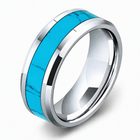 18K Vergoldeter Edelstahlring Wasserdicht Geometrisches Muster Leuchtender Öltropfen Boutique Individuelle Gravur