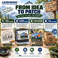 Écusson brodé personnalisé pour l'aventure, idéal pour les sacs à dos de voyage, le camping, les vestes en jean, les chapeaux et les accessoires