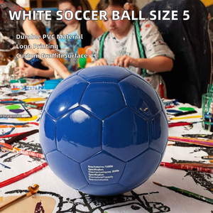 Blue PVC Soccer <b>Ball</b> Football Size 5 <b>Training</b> <b>Ball</b> Custom Logo Promotional Sports <b>Ball</b> for Adults and Children - Product Image 4