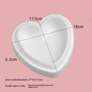 Molde de Silicona en Forma de Corazón Tangchu para el Día de San Valentín, para Repostería Francesa, Mousse y Herramientas para Hornear Pasteles Franceses - Product Image 6