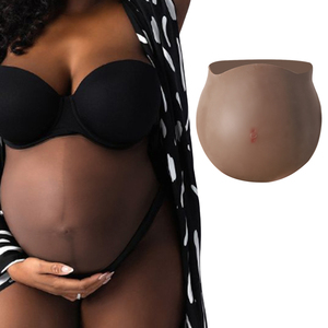 Ventre de <span class=keywords><strong>grossesse</strong></span> artificiel en silicone, faux ventre de <span class=keywords><strong>grossesse</strong></span>, ventre factice pour la publicité, le cosplay - Product Image 1