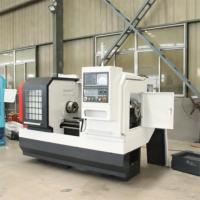 Mesin Bubut CNC GSK CK6140 Horizontal Flat Bed Single Spindle Kecepatan Tinggi Tugas Berat untuk Pemrosesan Logam