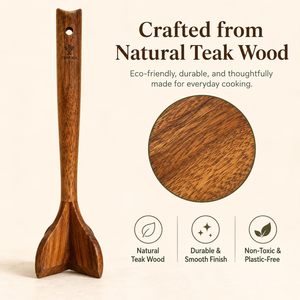 Schiacciapatate in Legno di Teak Premium, Tritacarne, Schiacciapatate per <span class=keywords><strong>Hamburger</strong></span> e Patate, Utensile da Cucina Anti-Graffio - Product Image 6