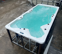 Villa SPA avec grande piscine extérieure en acrylique, baignoire de spa pour hôtel, panneau de chauffage à température constante