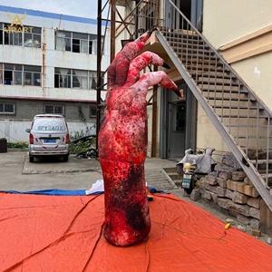 Giá rẻ Halloween tổ chức sự kiện đạo cụ khổng lồ bóng tay màu đỏ, đáng sợ treo tay quái vật - Product Image 4