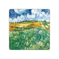 Nappe de table Van Gogh en caoutchouc imperméable, antidérapante et silencieuse, pour Mahjong américain, idéale pour les divertissements et les fêtes