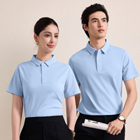 Polo ajusté pour coordinateur d'événements hôteliers, couture double aiguille