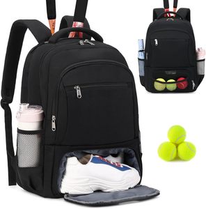 Sac de tennis, de raquette-ball et de pickleball réglable pour homme et femme, sac bandoulière, sac à dos avec raquette, équipement de pickle-ball - Product Image 6