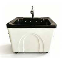 Baignoire Spa Multifonctionnelle pour Chiens, Étanche et Antidérapante, pour Salon d'Animaux, Nettoyage Profond de la Peau et Soins Relaxants pour Chiens
