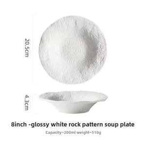 Cuenco profundo grande japonés de gama alta de cerámica de alta calidad para Fideos de ensalada Ramen, occidentales para restaurantes, hoteles, uso privado - Product Image 6