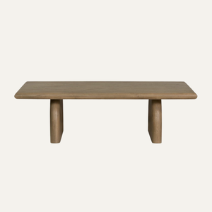 Mesa de Centro Moderna de Madera de Teca Sólida, Muebles Minimalistas para Sala de Estar - Product Image 1