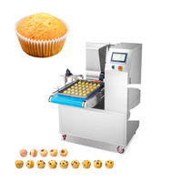 Gâteau de biscuit de pain mou entièrement automatique commercial faisant la Machine de dépôt de machine avec deux buses Macaron Cupcake