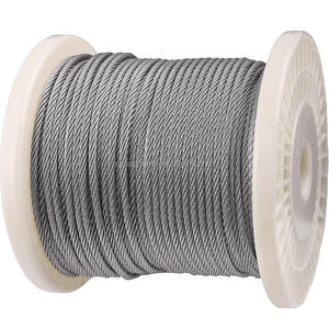 Câbles en acier 7x7 <span class=keywords><strong>de</strong></span> 1000 pieds, kit <span class=keywords><strong>de</strong></span> câbles <span class=keywords><strong>pour</strong></span> balustrade <span class=keywords><strong>de</strong></span> terrasse, câble d'avion <span class=keywords><strong>de</strong></span> 1/8 pouce, câble en acier inoxydable 7x7 T316 - Product Image 1