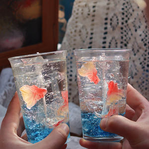 Vela Aromática LANJO Blue Fish de Gel y Cera, Hecha a Mano, Ecológica, de Combustión Lenta, Perfume Creativo para Dormitorio, en Vaso de Vidrio, para Acción de Gracias - Product Image 3