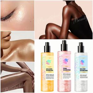 Vegan Natural Organic Body Highlight Oil Makeup Self-Tanning Liquid Bronzer Highlight Shimmering Mist Glitter Body Shimmer Spray - Product Image 6