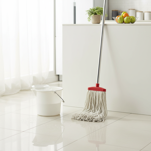 Gizmop 270gr Wet Mop Microfibre Fabric Plastic Head Stainless Steel Pole Self-Wringer Antibacterial Reusable Durable 20,000+ - Product Image 3