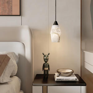 Lámpara de Araña de Mármol Estilo Chino para Restaurante, Bar, Pared de Fondo de TV, Dormitorio, Mesita de Noche, Importada de España, Nueva Colección - Product Image 2