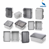 Scatola Elettrica Impermeabile da Esterno, Scatola di Giunzione Impermeabile IP66, Contenitore in Plastica con Cerniera per Elettronica e Reti WiFi