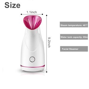 Facial steamer Large-capacity water tank 60ml Gentle and Deap cleaning hot face steamer Electric spa face steamer Whitening