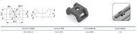 Pince de montage d'attache de câble en nylon pour fil plastique industriel noir solide fabrication OEM pince rapide pour profilé en aluminium