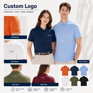 เสื้อถักโลโก้แบบกำหนดเองสำหรับทุกเพศ เนื้อผ้าปิเก้พรีเมียม นุ่ม ระบายอากาศได้ดี  เหมาะสำหรับพิมพ์ลาย  ชุดทีม  รับผลิตแบบ OEM/ODM ขายส่งจำนวนมาก - Product Image 2
