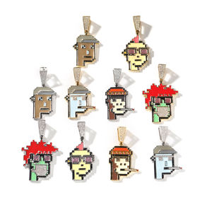 UWIN NFT จี้อวตารใหม่,สร้อยคอจี้รูปการ์ตูนอวาตาร์ลิง<span class=keywords><strong>อวตาร</strong></span>เสมือนจริงสำหรับผู้หญิงและผู้ชาย - Product Image 3