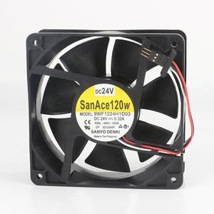 Ventilateur de refroidissement Sanyo 5V 12V 48V DC 24V 0.32A AC EC 12038 120X120X38MM 12CM Fanuc Servo Double roulement à billes Trois fils 9WF1224H1D03 - Product Image 1