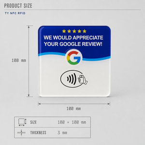 Supporto da Tavolo in Acrilico NFC 215 per Carte di Recensione Contactless, Lettura e Scrittura Passiva, 10cm, per Ordinazioni nei Ristoranti - Product Image 5