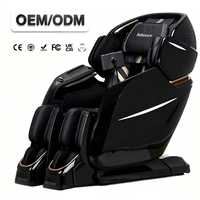 Fauteuil de massage automatique à pression d'air avec scan corporel, shiatsu, roulement des pieds et des mollets, et réflexologie des jambes séparées