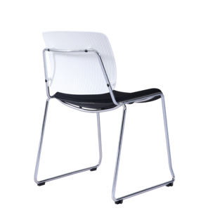 Chaise d'invité empilable moderne et durable en plastique, sans accoudoirs, pour la maison, le bureau et l'usage commercial – Offre Spéciale - Product Image 4