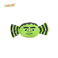 Jouet en peluche souple et grinçant pour chien, design bonbon sur le thème d'Halloween, personnalisé par le fabricant Famipet, vente en gros, nouveau modèle