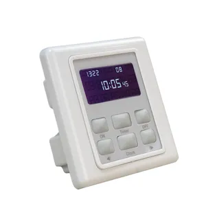 220V Digitale Timer Switch Lcd Display Handmatige Controle Fan Vertraging Uit