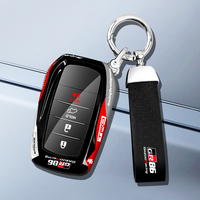 Étui de protection personnalisé en ABS et métal pour clé de voiture de course, compatible avec Toyota Camry Yaris, avec porte-clés télécommande BTCKA
