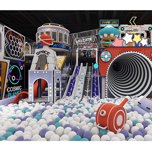 Kid sân chơi trong nhà tùy chỉnh nghịch ngợm lâu đài trung tâm giải trí chất lượng cao với thép không gỉ Slide trẻ em sân chơi thiết lập - Product Image 6