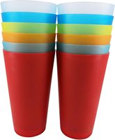 Vaso Reutilizable de Plástico de 450 ml (16 oz) con Tapa y Pajita, Diseño Clásico Ecológico para el Regreso a Clases, Personalizable con Logotipo