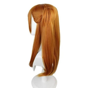 Mengtong วิกผมยาวคอสเพลย์สีส้มตรง Asuka Langley <span class=keywords><strong>Soryu</strong></span> กับกรงเล็บ ponytails ผมอะนิเมะประเภท - Product Image 3