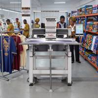 Machine à broder à tête unique 12 aiguilles YunFu pour vêtements africains Agbada – Fournisseur en gros pour usines textiles