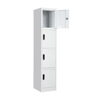 Casier de gym en acier de qualité supérieure, casier métallique avec portes battantes, armoire de rangement en métal pour vêtements, pour le bureau et la maison