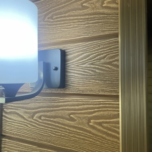 3d <span class=keywords><strong>rivestimento</strong></span> murale in rilievo protezione uv <span class=keywords><strong>legno</strong></span> grano wpc <span class=keywords><strong>rivestimento</strong></span> della parete pannelli <span class=keywords><strong>per</strong></span> esterni - Product Image 2