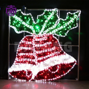 Large Outdoor Christmas Bell <b>Light</b> Up Decoration for Holiday Festival - Product Image 6
