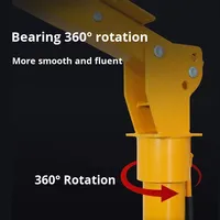 Mini-grue électrique montée sur véhicule, capacité de charge 500 kg, rotation à 360 degrés, commande à distance, modèle Qzb-1, garantie 1 an