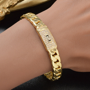 Zeadear Wholesale Polished Pure <b>Copper</b> 18k Gold Plated Zircon Inlaid Geometric GDTC Certified Jubilee Open Cuff Banquet <b>Bracelet</b> - Product Image 2