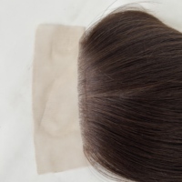Prêt à expédier – Vente en gros pour salons – Base en soie 4*5 de qualité supérieure – Cheveux humains vierges chinois – Style libre, respirant, sans perte, sans nœuds